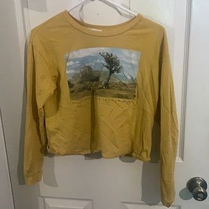 Yellow crop top